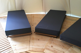 Ensemble lit cadre métal éco + matelas collectivité / centre aéré Hégenheim