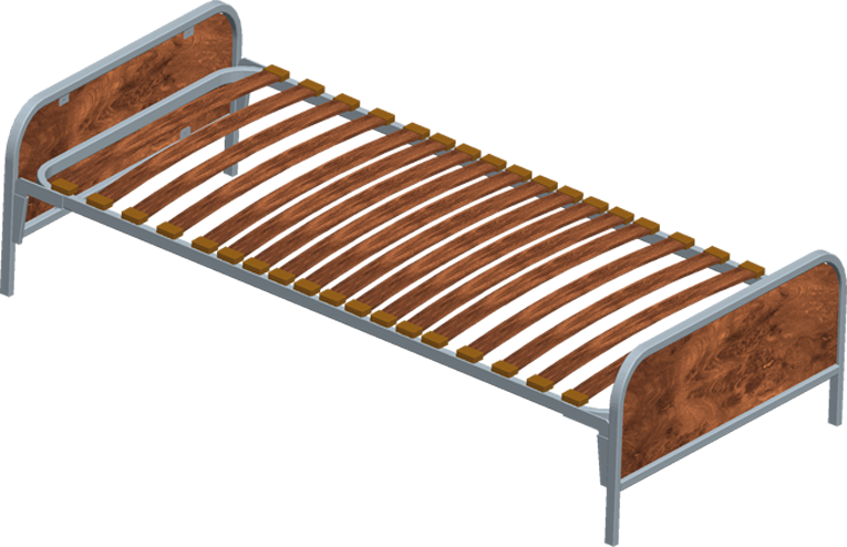 Photo du lit collectivité en version économique